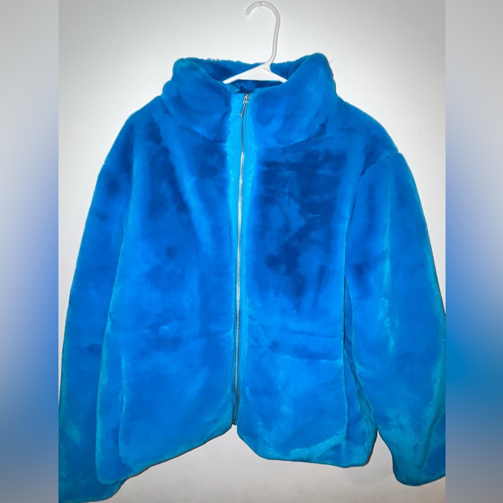 Lane Bryant blue coat